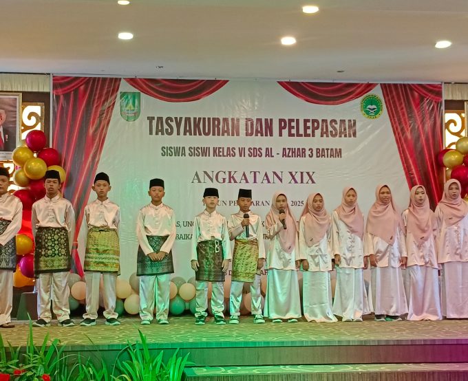 Pelepasan siswa siswi SDS Al-Azhar 3  Batam