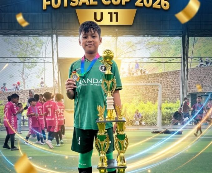 Selamat Kepada, Ananda Reihan Ramadhan Lubis Raih Juara 1 Turnamen Futsal Cup U-11 Vitka Tiban 2026